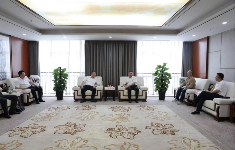 周鴻與湖南輕鹽集團(tuán)黨委副書記、副董事長(zhǎng)、總經(jīng)理李志勇舉行會(huì)談
