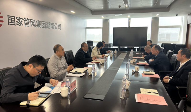 周鴻與國家管網(wǎng)湖南公司代表、黨委書記王現(xiàn)中舉行會(huì)談